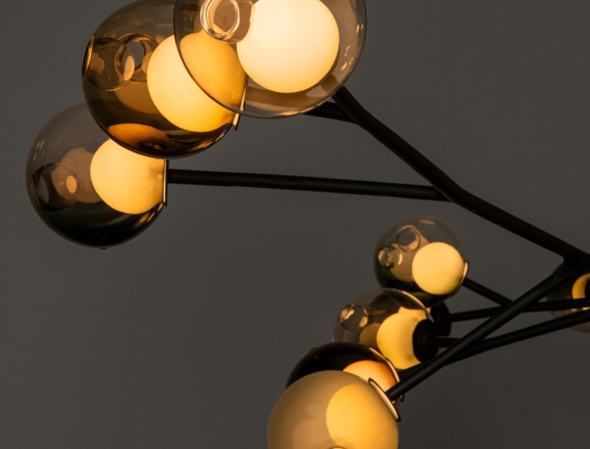 Bocci 28 Armature pendant with steel structure