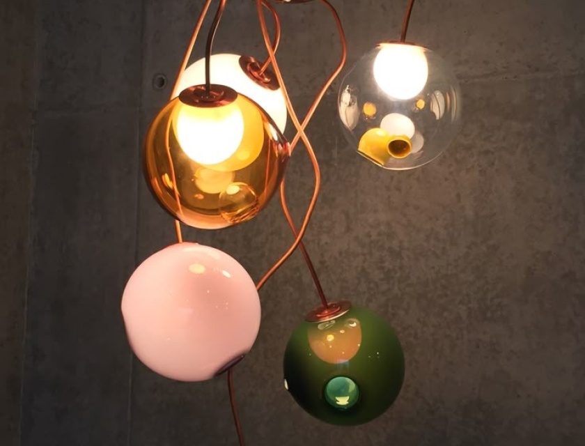 Bocci 28 Copper hanglamp met koperen afwerking