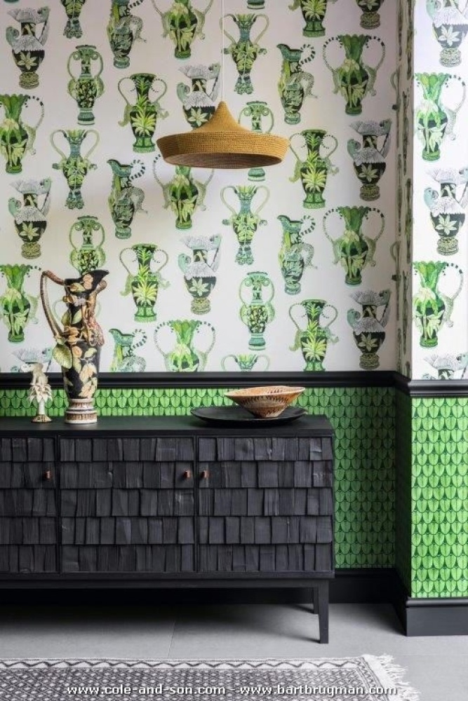 Cole & Son Khulu Vases and Narina
