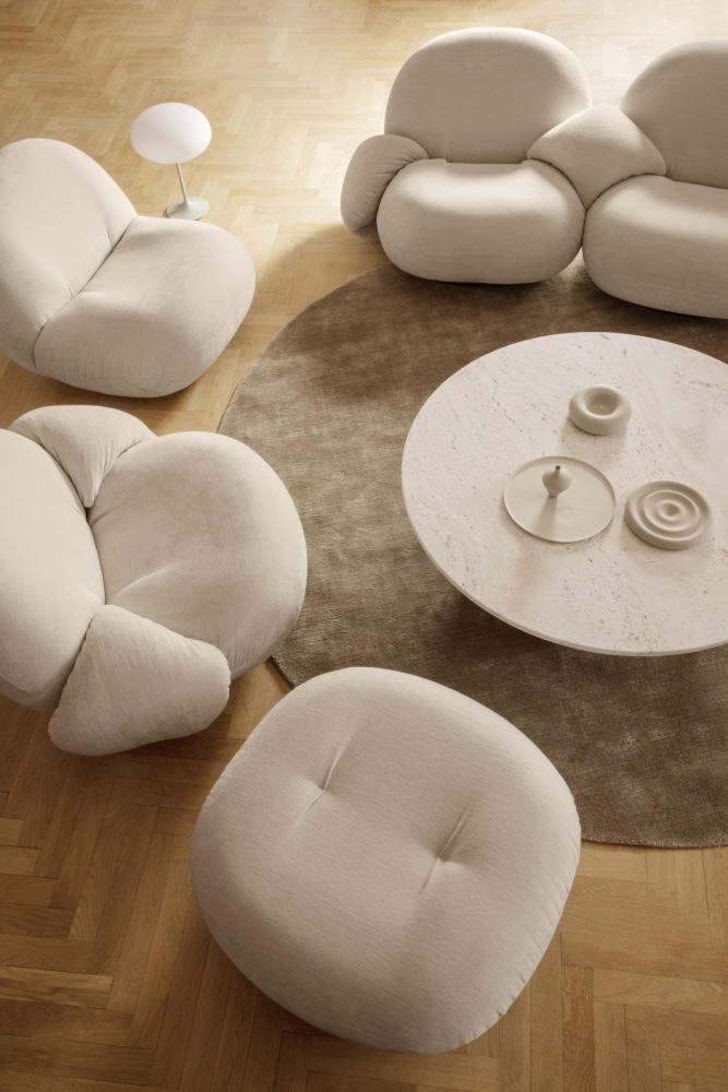 Gubi Pacha lounge chairs and sofa