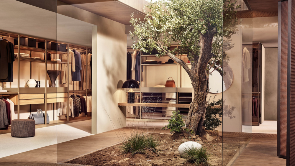 Poliform Senzafine walk-in closet