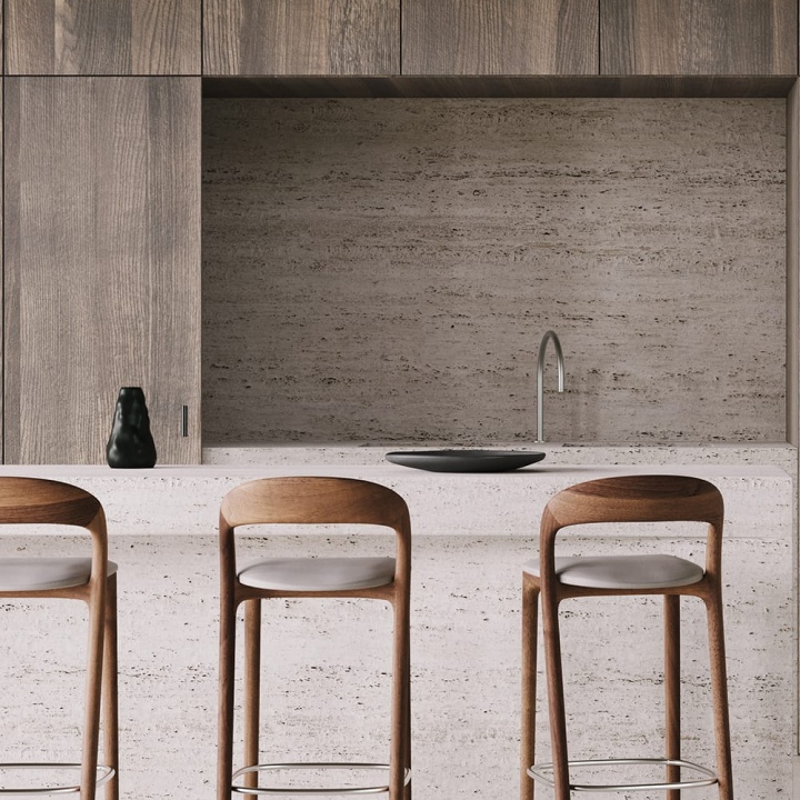 Neva barchair walnut