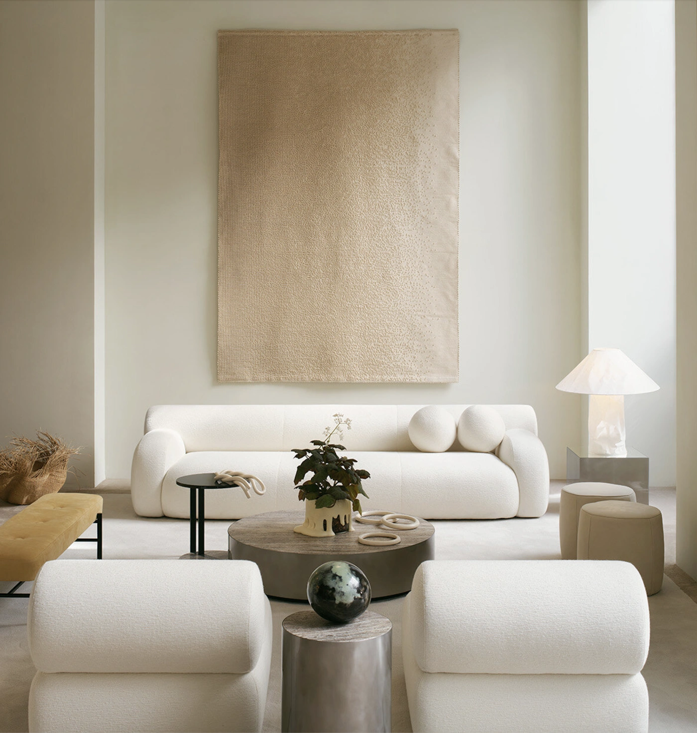 Huiskamer met luxe inrichting